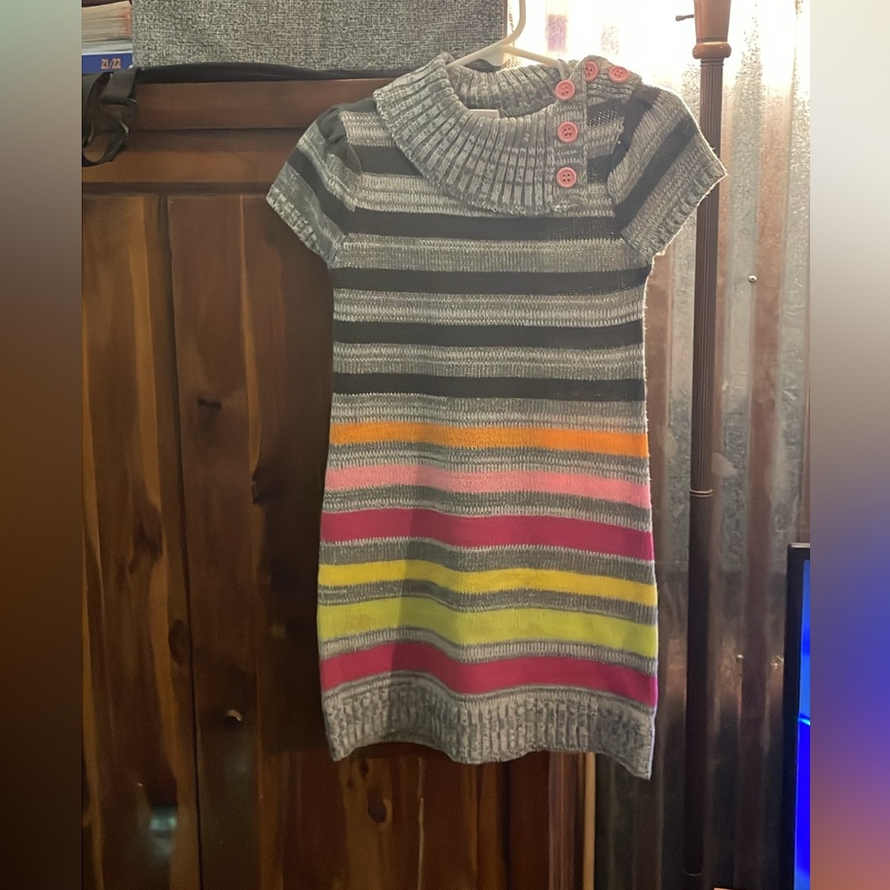 Girls Knitted Sweater Dress, Girls Rule brand size 5